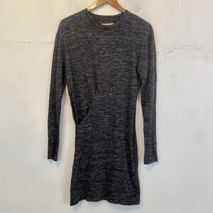 ISABEL MARANT ETOILE gray long sleeve mini dress sz